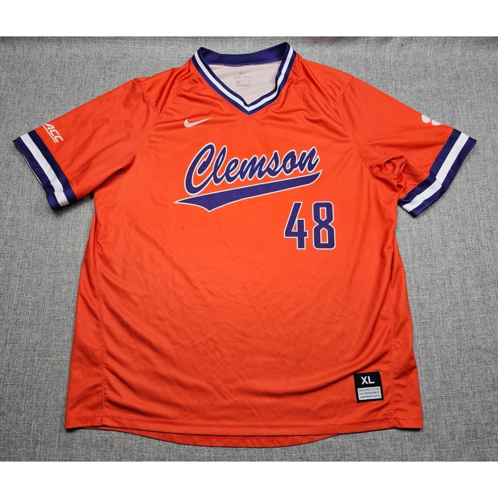 Clemson Tigers Baseball Jersey‎ Mens XL Nike Practice Team Issued Authentic NCAA